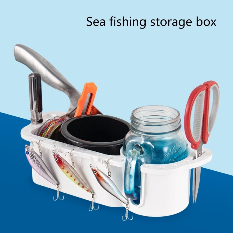 Caixa armazenamento atualizada, caixas ferramentas ABS para acessórios pesca iates e barcos F19A