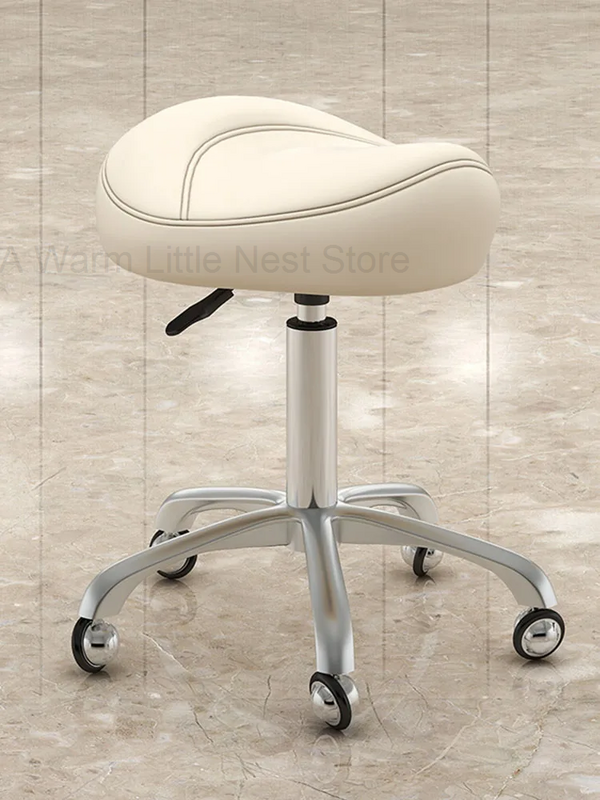 Salone di bellezza sedia da sella mobili barbiere sollevamento sedia rotante sedie per Manicure in legno negozio di barbiere sgabelli da banco per parrucchieri