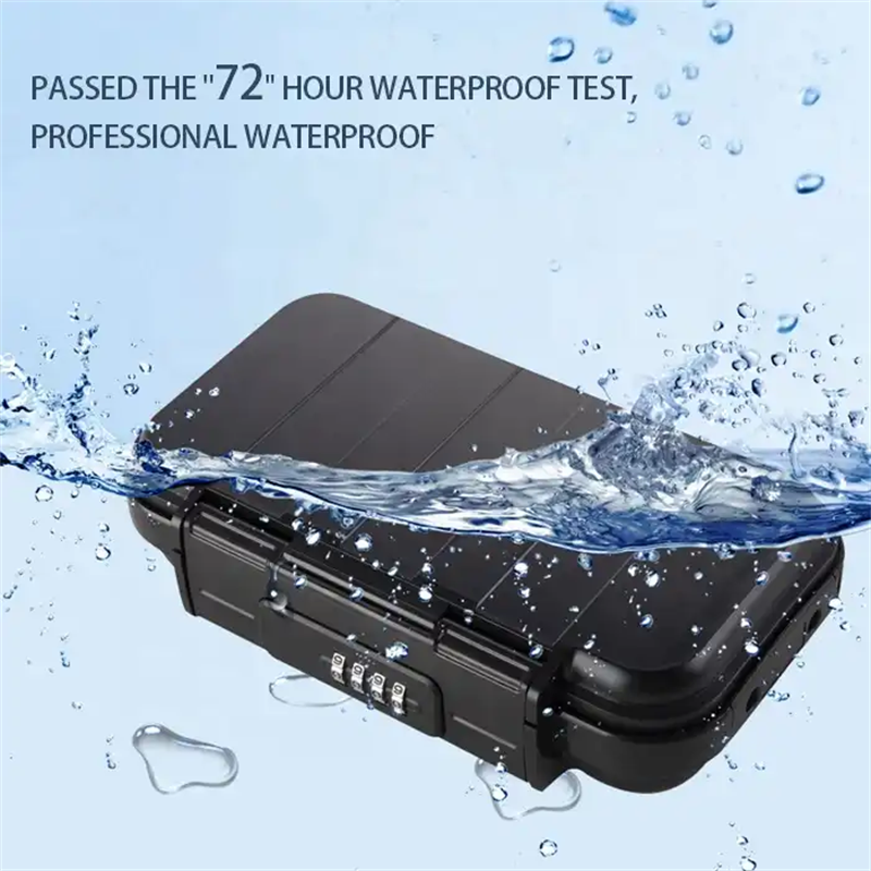 Outdoor portable storage box with large capacity 4-digit Password waterproof ABS Plastic Protecting items