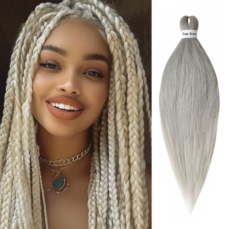 Synthetic Hair Extension Braids Synthet Hair 26inch Pre Stretched Braiding Hair for Crochet Box Braid Hair For Women DIY Cosplay