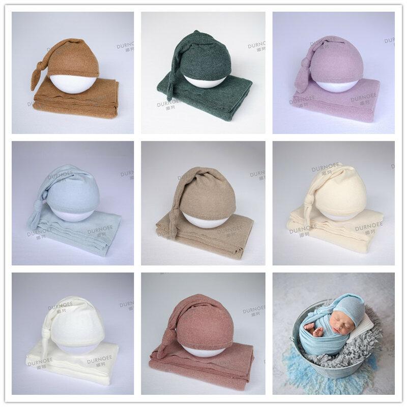 Фон для фотосъемки новорожденных с изображением одеяла детские повязки приемное одеяло детская шляпа из эластичной ткани аксессуары для фотосъемки