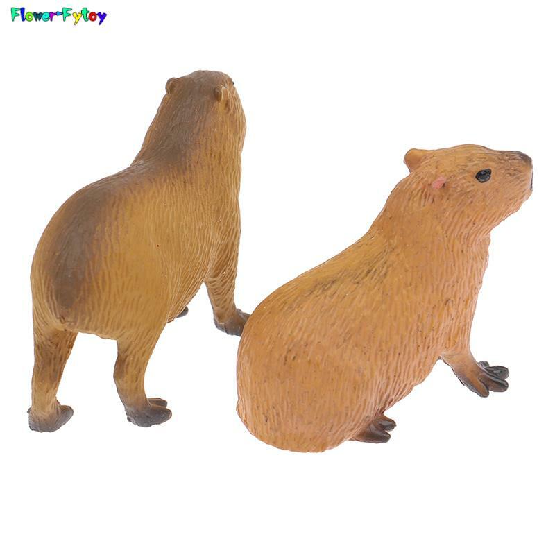 Simulation MIni Cute Wild Animals Model Capybara Action Figure Children's Collection Toy Gift Simulation Animals Model