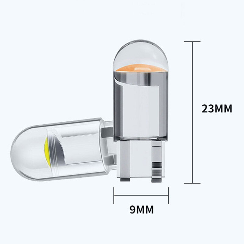 T10 LED W5W 통관 조명 석영 돌 유리 전구 T10 웨지 램프 인테리어 독서 조명, 번호판 라이트 돔 램프