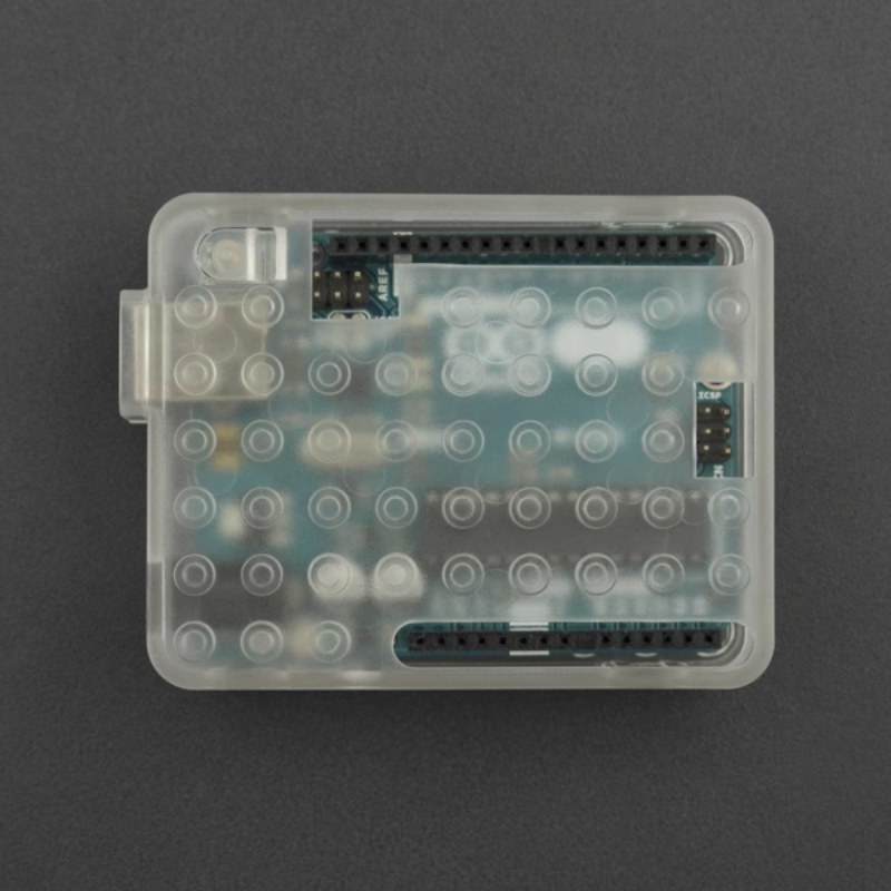 Placa de desenvolvimento Arduino UNO R3, estojo ABS transparente, compatível com tijolos Lego