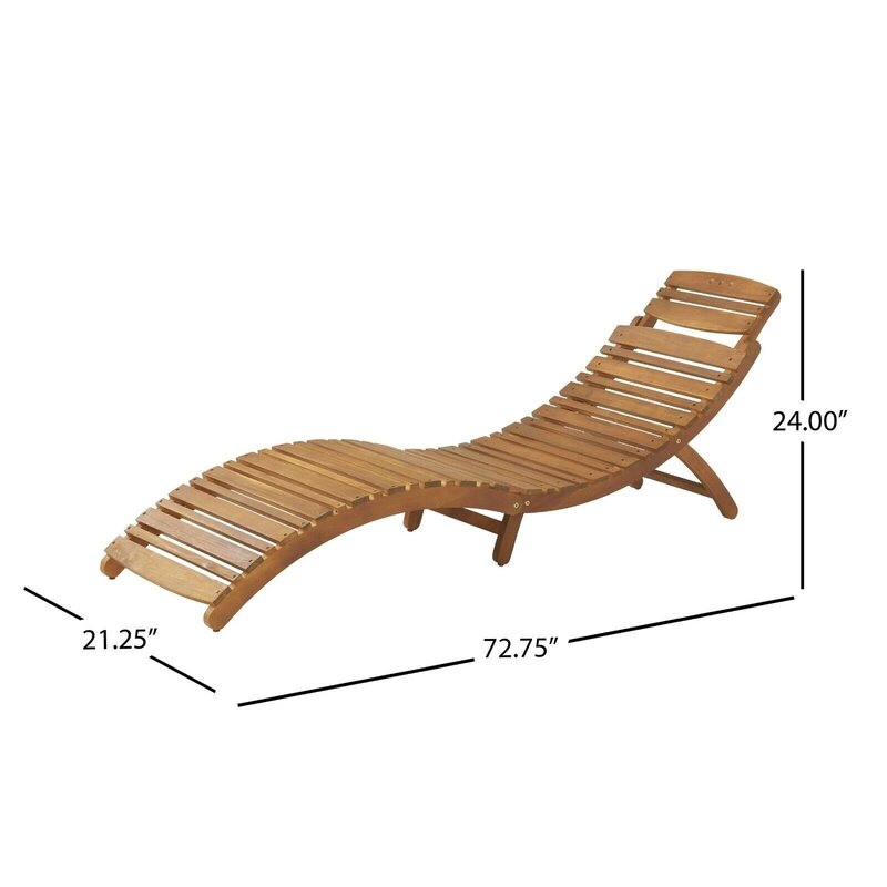 Lisbon Outdoor Deck Chair (2-piece set) -
