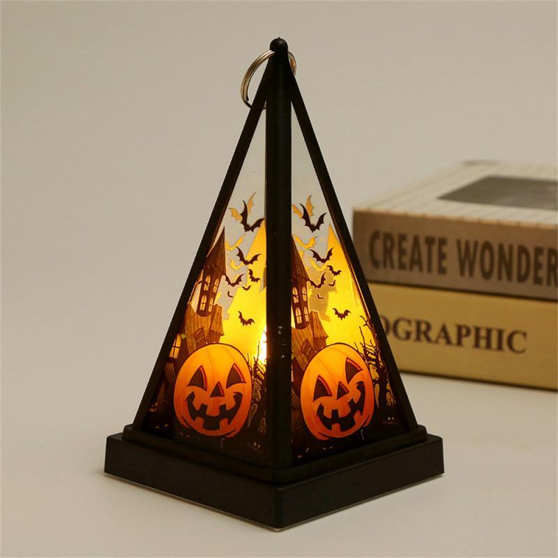 Lámpara de calabaza para decoración de dormitorio, adornos de escritorio para Halloween, suministros para el hogar, 121,5x9,5 cm, 16,4g