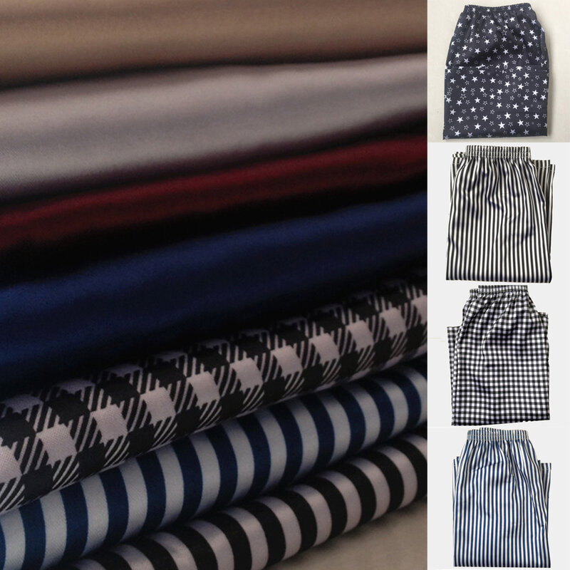 Men\'s Home Nightwear, Silk Satin Pajama Shorts, L~2XL Size, Emulation Silk Fabric, Comfortable and Stylish Design