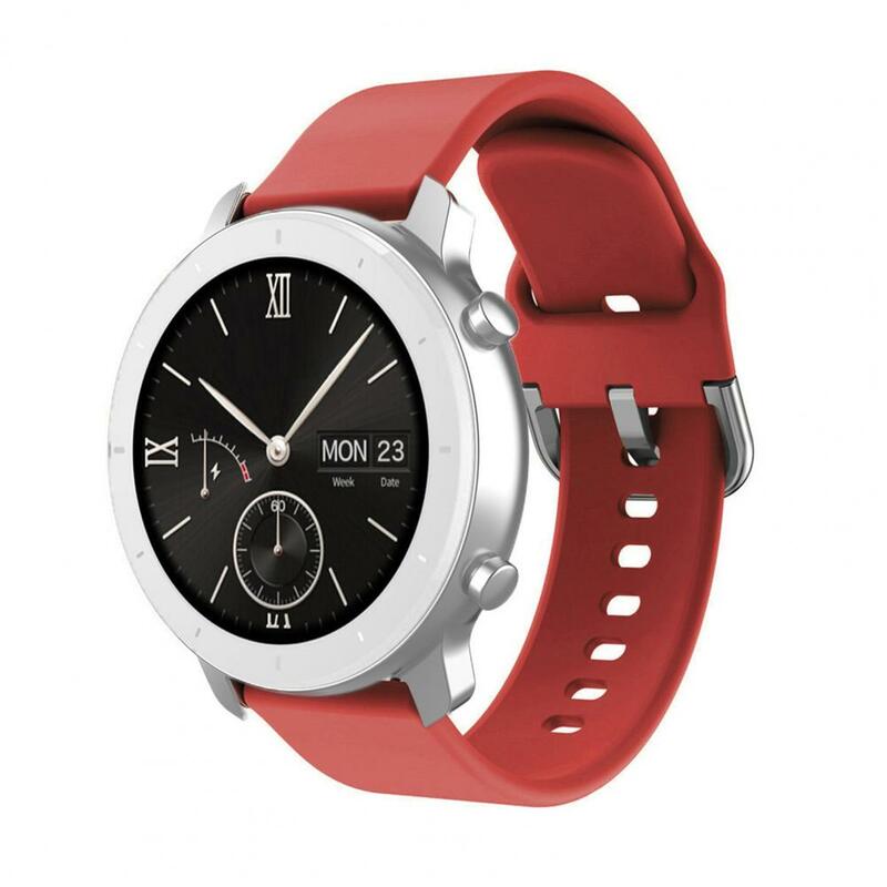 Cinturino per orologio da polso da 22mm cinturino per orologio da polso di ricambio in Silicone per Amazfit GTR 3/2/2E Strato Smartwatch