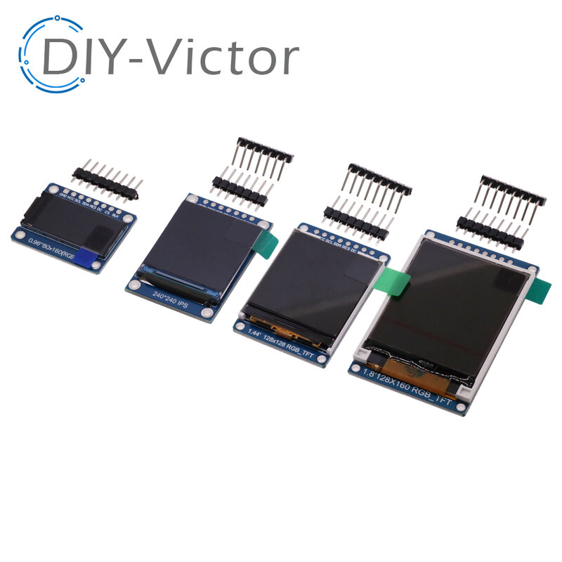 Unidad ST7735 ST7789 para Arduino 51 STM32, módulo LCD IPS 0,96, 1,44, 1,8, 8 pines, 1,3 pulgadas, 7 pines, SPI HD 65K, pantalla TFT a todo Color