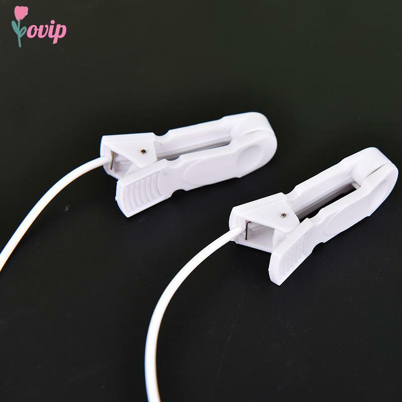 2PCS 2.0mm Pin Breast Nipple Ear Pain Relief Clip Tens Electrode Lead Wire Connecting Cable Sleeping Aids For Massagers Earclips