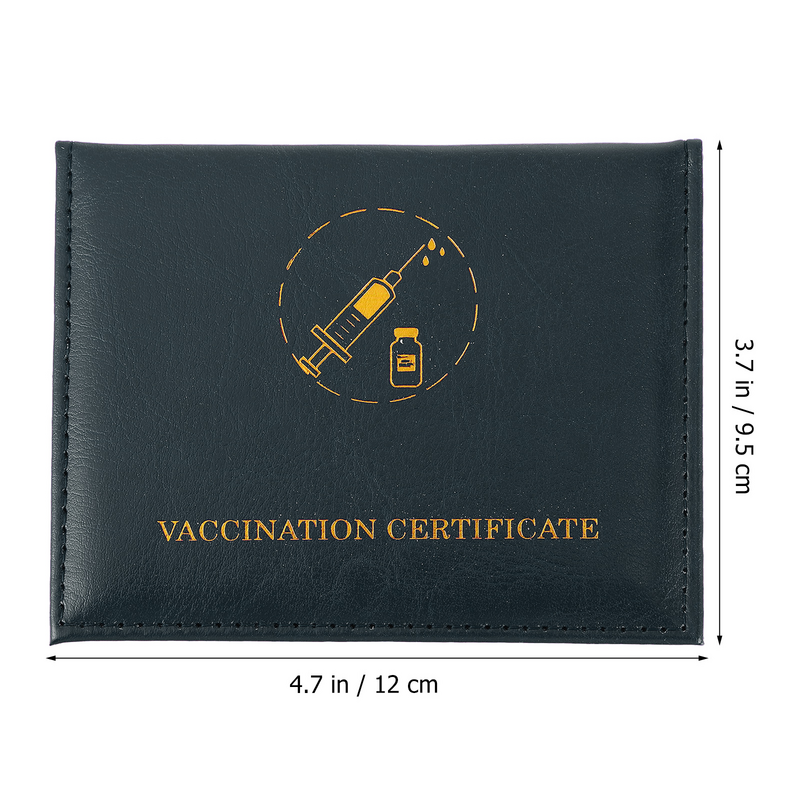Impermeável titular do cartão de visita para homens, Horizontal ID Holder, Clear PU Cover, Vaccization, 3pcs