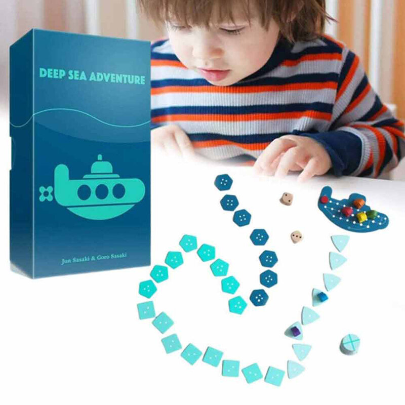 Deep Sea Exploration Board Game for Children, intelectual, raciocínio estratégico, pensamento lógico, jogo de cartas