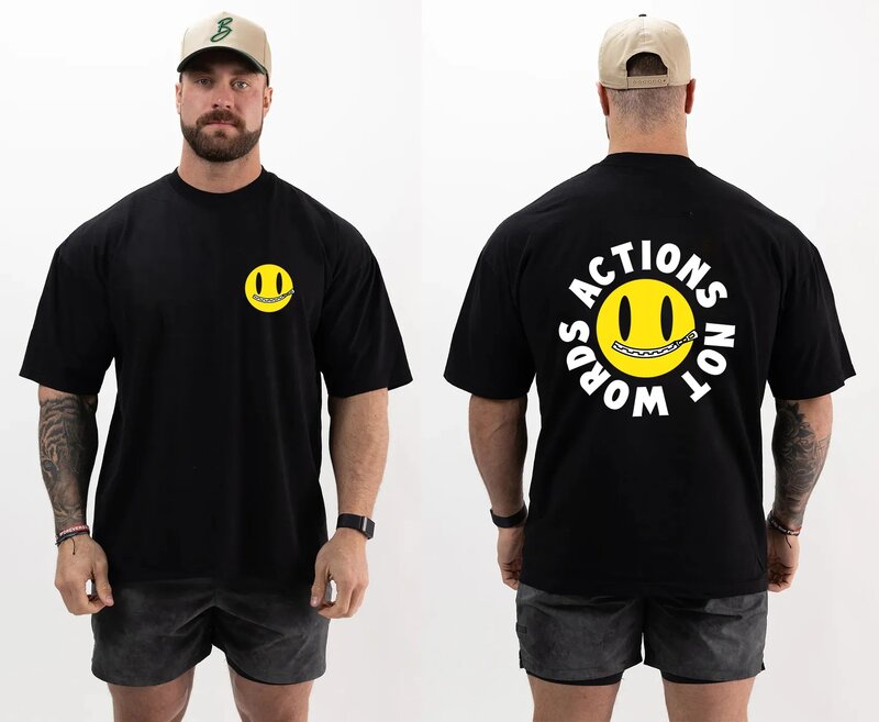 Joggers Summer Thavage Muscular CBUM Men T-shirts Sports Casual Cotton Round Neck T-Shirt Gym Running Bodybuilding Short Sleeve