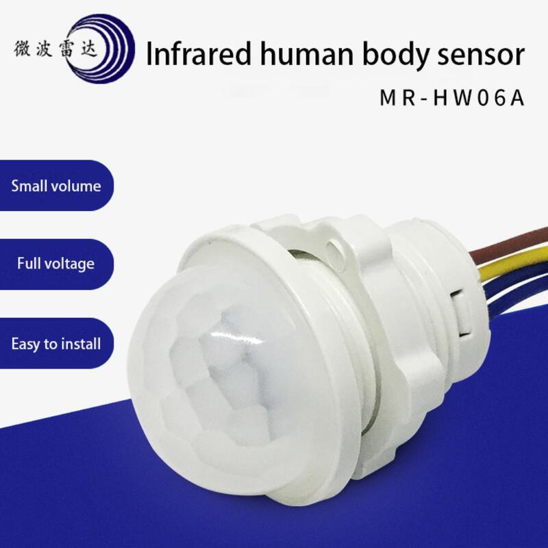 Mini Detector de Módulo de Sensor Infravermelho PIR Controlador Smart Switch Cabeça de Scan de Mão Humana AC 85-265V, Home Indoor, Iluminação LED