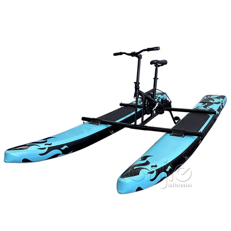 Intrattenimento acquatico kayak gonfiabile gestione della bicicletta barca per il tempo libero bicicletta a pedali d'acqua