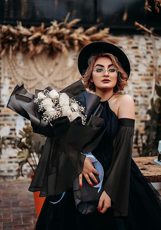 Damen lange Tüll ärmel Goth abnehmbare Chiffon luxuriöse Handschuhe für Hochzeits feier Renaissance Faire Kostüm Accessoires