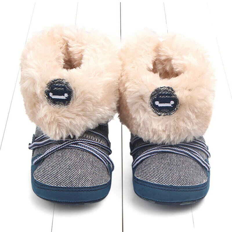 Sepatu Bot Salju Bayi Panjang Mewah Hangat Kulit Lembut Musim Dingin untuk Anak Laki-laki Perempuan Mode Sepatu Bayi Musim Dingin Anti-selip Sepatu Bot Balita Laki-laki Perempuan