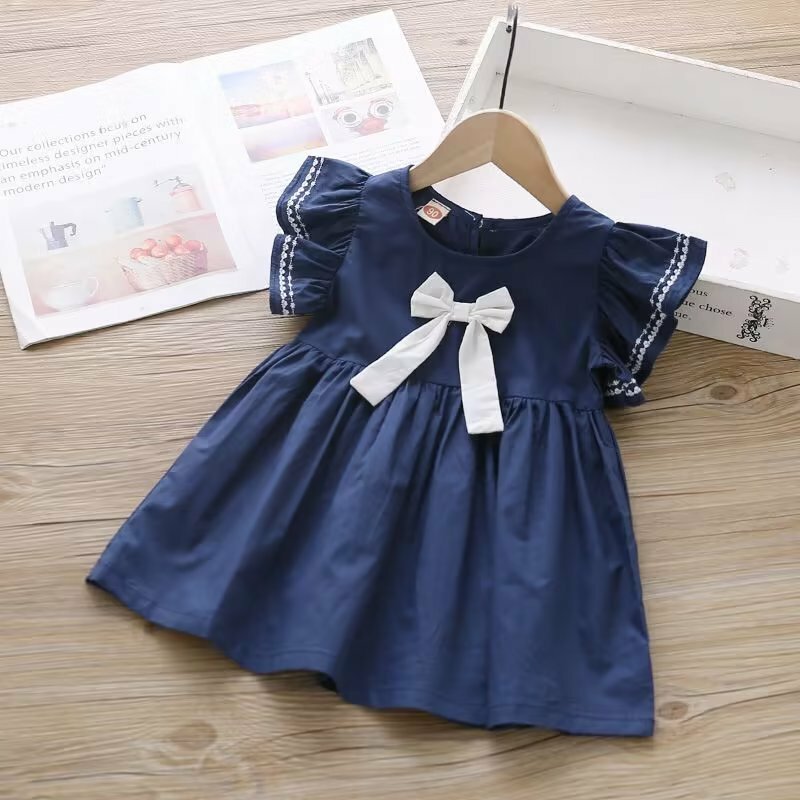 Summer Baby Kids Mesh LacePrincess Dress Vestidos  For Girl Party Dress Baby  Net Yarn Clothes2022 New 2 3 4 5 6 7 8 T
