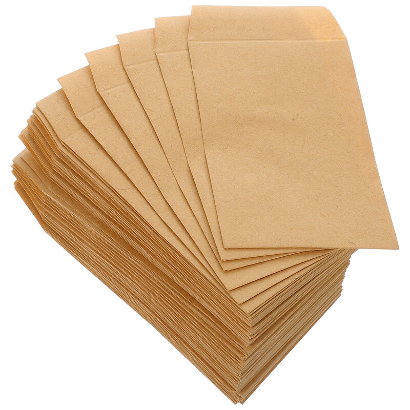 Envelope vintage para cartões-presente de sementes, economia de dinheiro, negócios, pequeno para sementes, usado para armazenar envelopes, 100 pcs