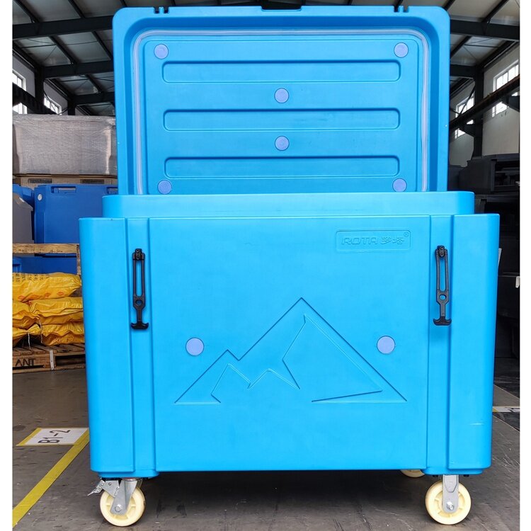Cofre de almacenamiento de hielo seco, contenedor de alta resistencia, Enfriador de fábrica