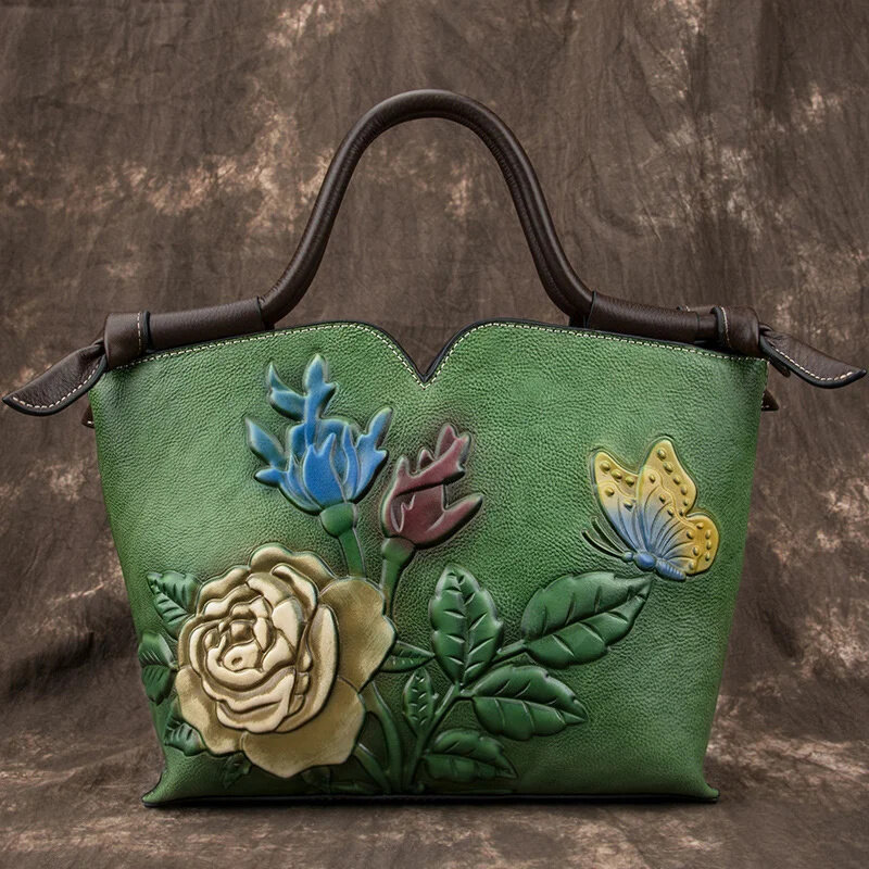 Newsbirds tas tangan kulit wanita desainer baru 2024 dompet wanita gaya mewah tas bahu asli tas Tote besar