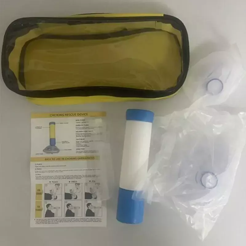 Kit de primeiros socorros portátil para crianças e adultos, sufocamento, emergência, salva-vidas, sucção Vac, dispositivo anti-sufocamento