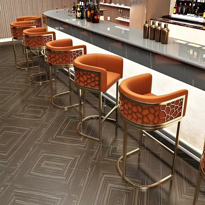 Domowe wysokie stołki kuchenne Nordic luksusowe ergonomiczne proste stołek barowy regulowane estetyczne meble ogrodowe Bancos Para Barra HY