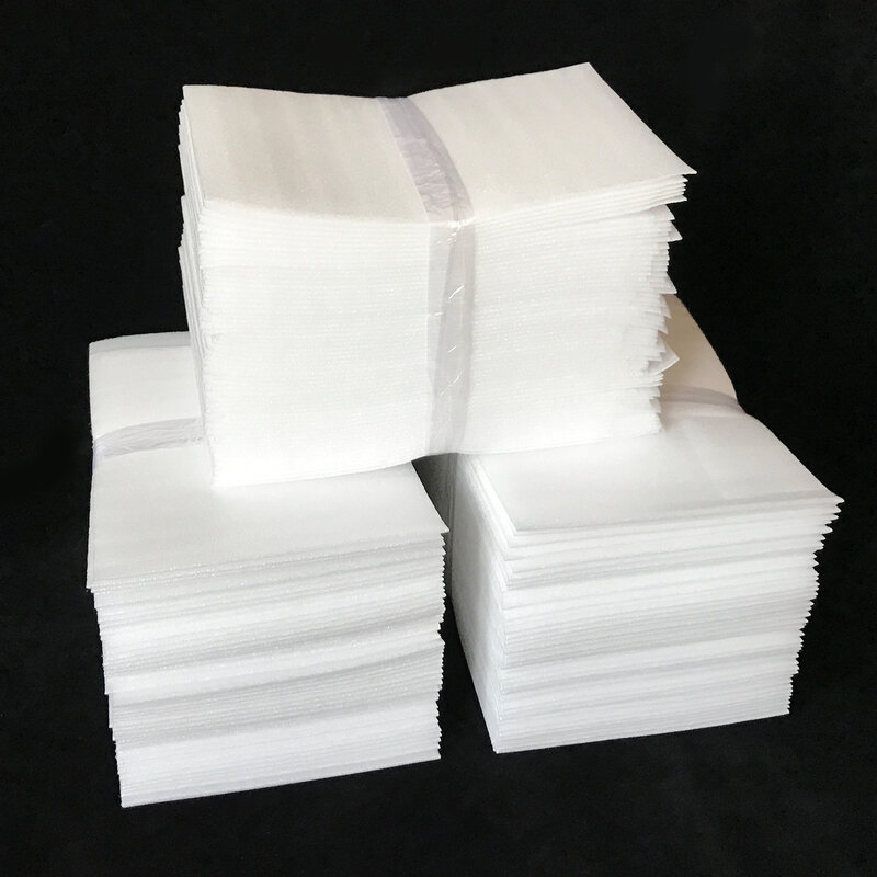 10x15 см 100 шт. небольшой защитный EPE пенопластовый изоляционный лист амортизирующая упаковка белый цвет упаковочный материал пузырьковый пакет пленка обертывание