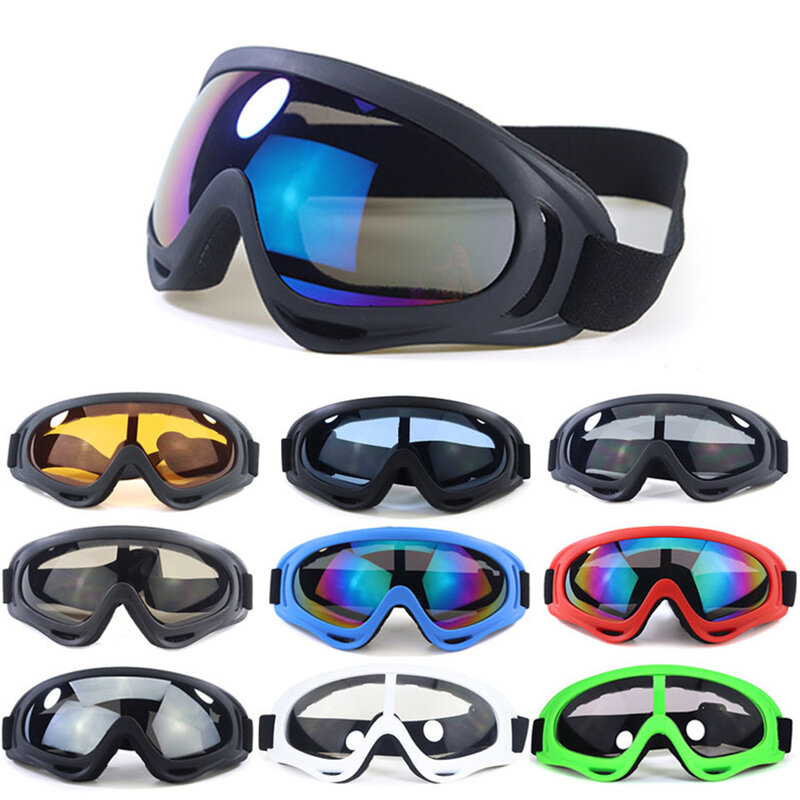 Occhiali da moto Anti abbagliamento bici Motocross occhiali da sole sport occhiali da sci antivento antipolvere UV ingranaggi di protezione accessori