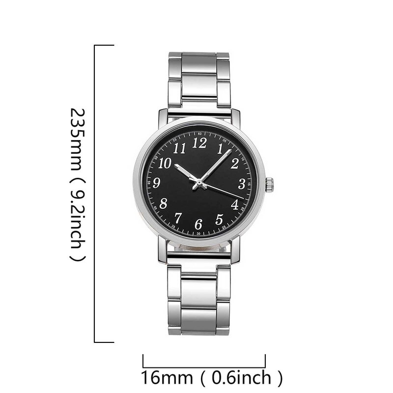Couple Watches Causal Fashion Quartz Watch Stainless Steel Strap  Bracele Watch Exquisite Diminutive Wrist Watches For Women Men