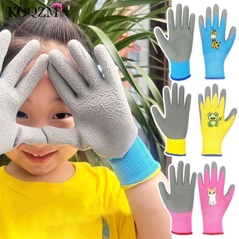 Protector Gardening Gloves Safety Durable Non-Slip Garden Glove Breathable Children Protective Gloves Collect Seashells
