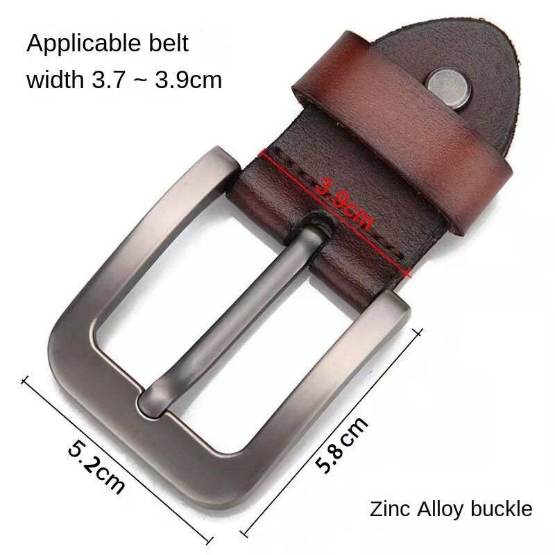 Réinitialisation en métal pour ceinture à broches pour hommes, artisanat du cuir, fournitures d'accessoires pour jeans, 3.8cm-4cm de large, neuf