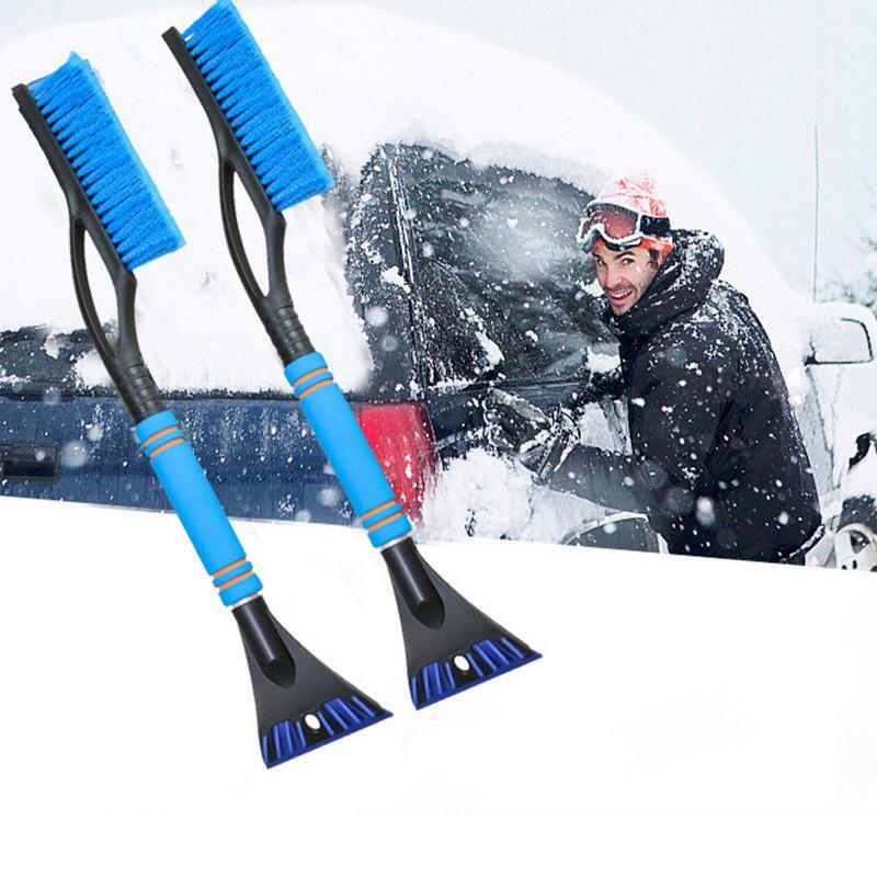 2ใน1เครื่องบดน้ำแข็งหิมะฝุ่น Remover สำหรับกระจกรถหิมะอัตโนมัติ Remover ฤดูหนาวอุปกรณ์เสริมรถยนต์ Removal