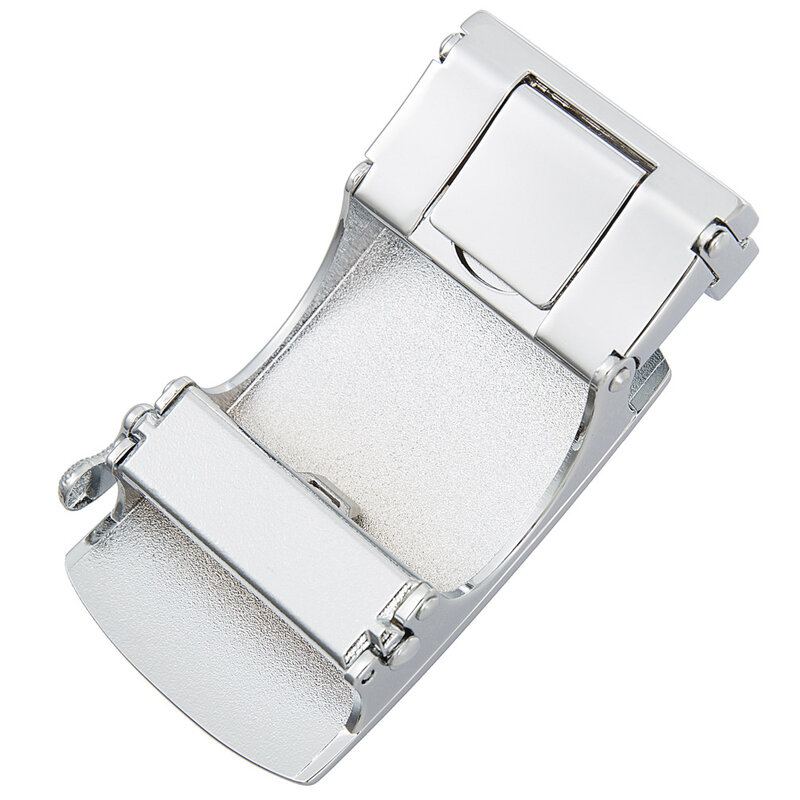 Boucle de ceinture pour hommes, marque de luxe de styliste, ajustement automatique pour largeur de 3.5cm, à cliquet creux, en alliage uniquement