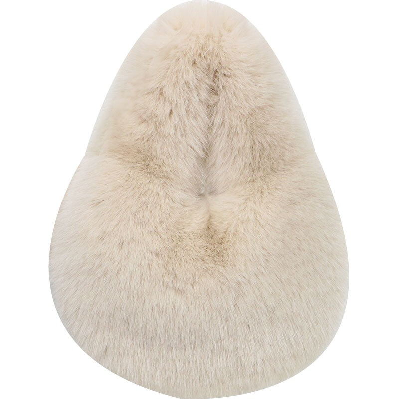 毛皮のような偽の毛皮のバッグ,女性の冬のデザイナーの毛皮のコート,ポケット付きのエレガントでポータブル