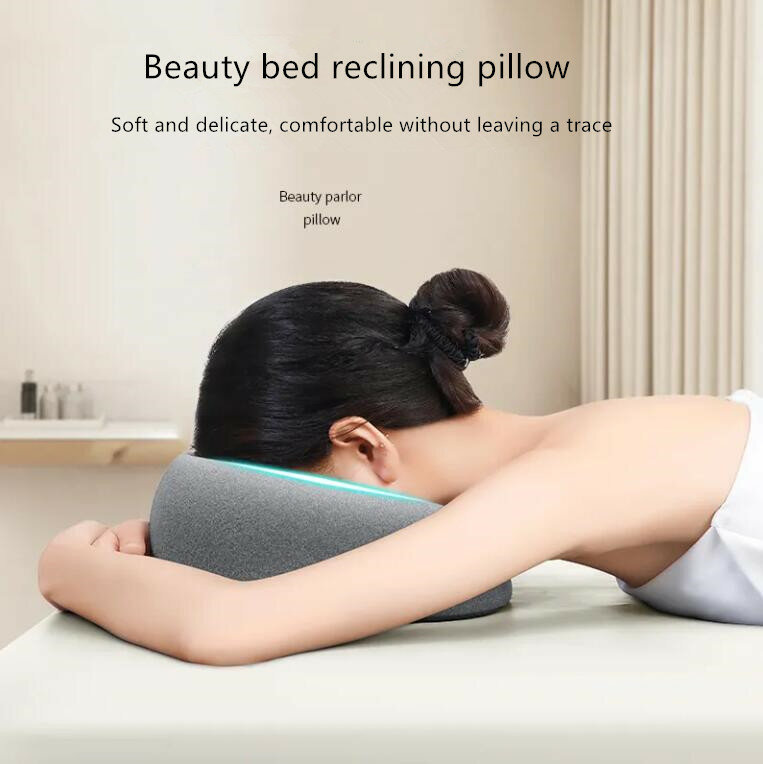 Ergonomics Lying Down Pillow Memory Foam Breathable Head Rest Support Pillow Body Massage Face Rest Pillow for Beauty Salon
