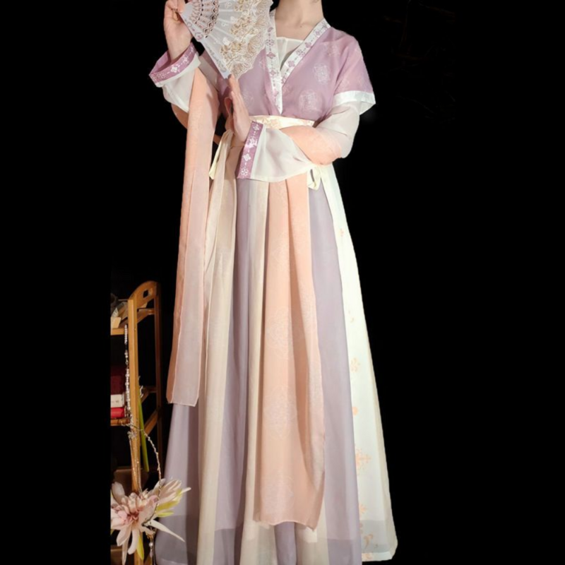 الأصلي تانغ Hanfu المرأة الخصر Ru تنورة استعادة تانغ الربيع الصيف نمط جديد الأخضر الصينية التقليدية Hanfu فستان امرأة