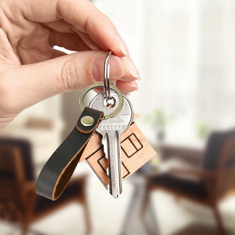 พวงกุญแจหนังสำหรับกุญแจรถพวงกุญแจหนัง PU พวงกุญแจแฟชั่นสำหรับกระเป๋าสตางค์จี้อ่อนสำหรับปีใหม่