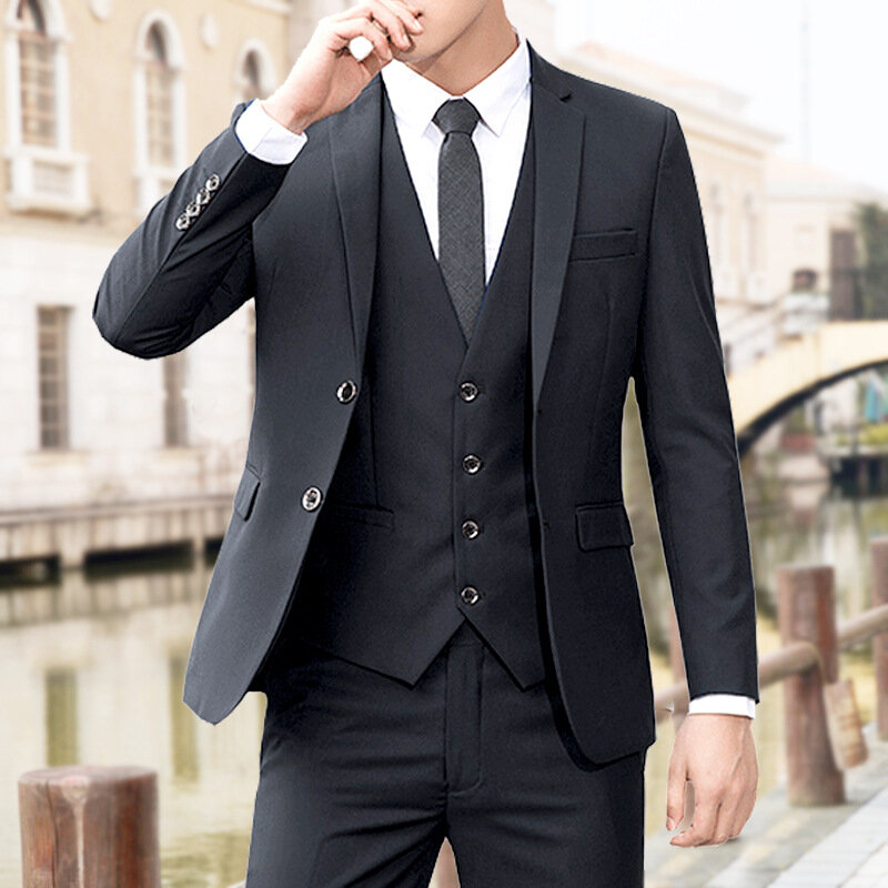 V1616-Men's business suit, suitable for small figures