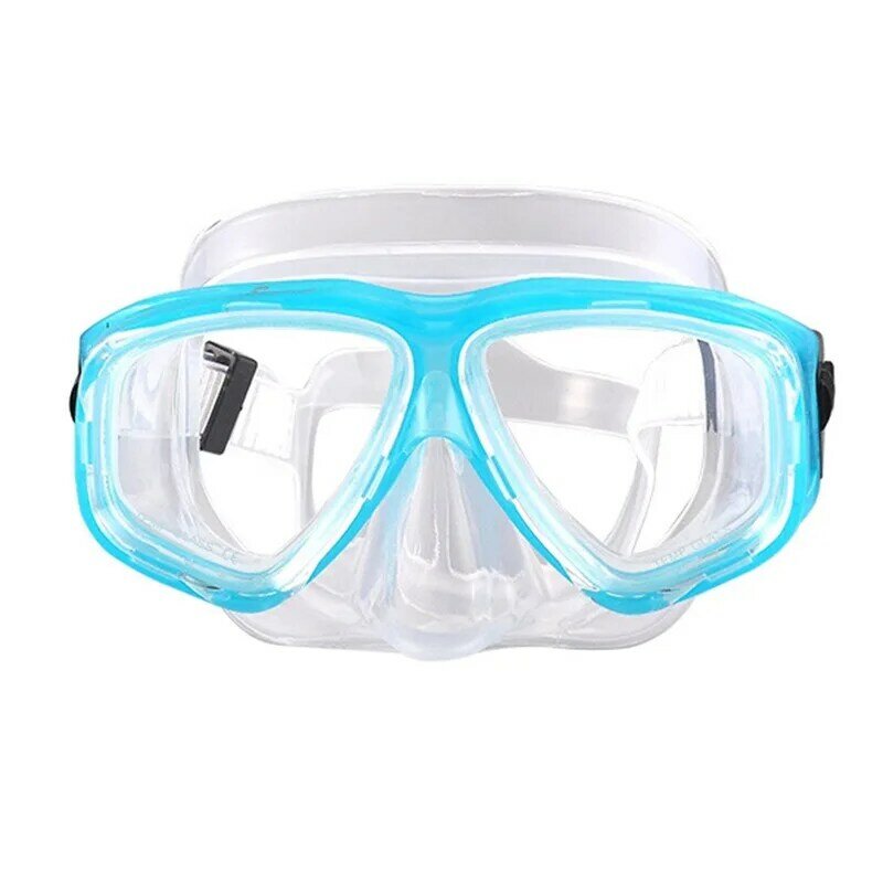 -1.5 To -8.5 masker kacamata selam Pria Wanita silikon HD bening antikabut masker khusus untuk mata kanan kiri derajat berbeda