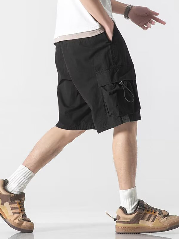 Шорты-карго Y2k мужские летние спортивные свободные с несколькими карманами