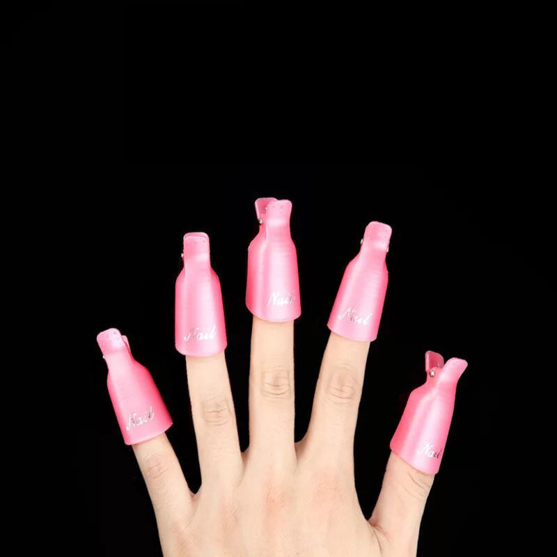 10pcs Professional Nail Polish Remover Nail Polish Finger Set Manicure Remover Clip Nail Shop Special Repair And Remover
