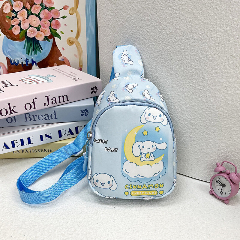 Новые Мультяшные Детские нагрудные сумки Kuromi для мальчиков, симпатичная нагрудная сумка, поясная сумка