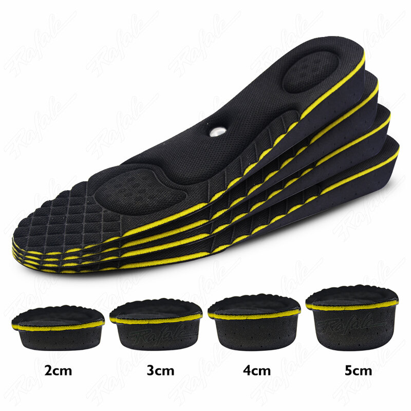 Solette invisibili per aumentare l'altezza per uomo donna 2/3/4/5cm cuscino altezza sollevamento massaggio ai piedi scarpe da massaggio magnetiche inserti sottopiede