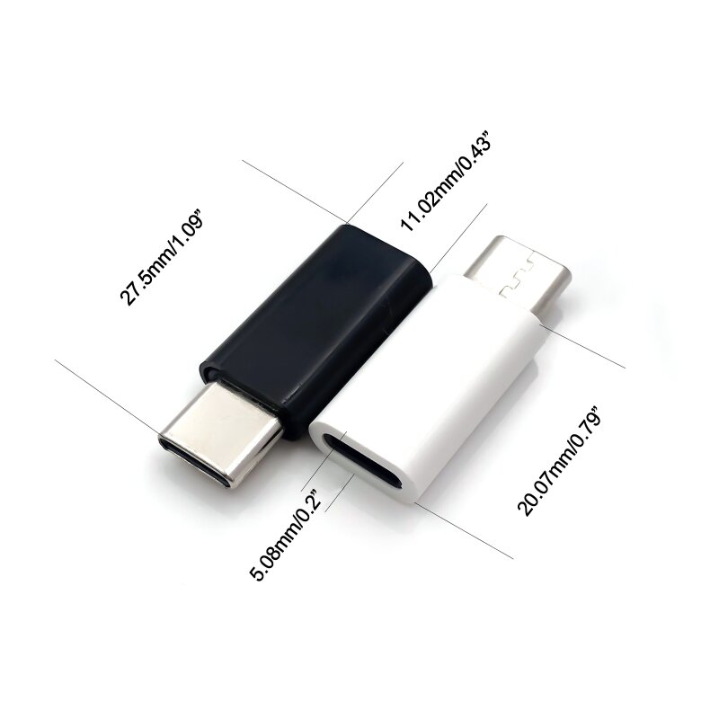 USB C Männlichen zu Kompatibel für Blitz Weibliche Adapter Lade Daten Sync Typ C Stecker für iphone Dropship