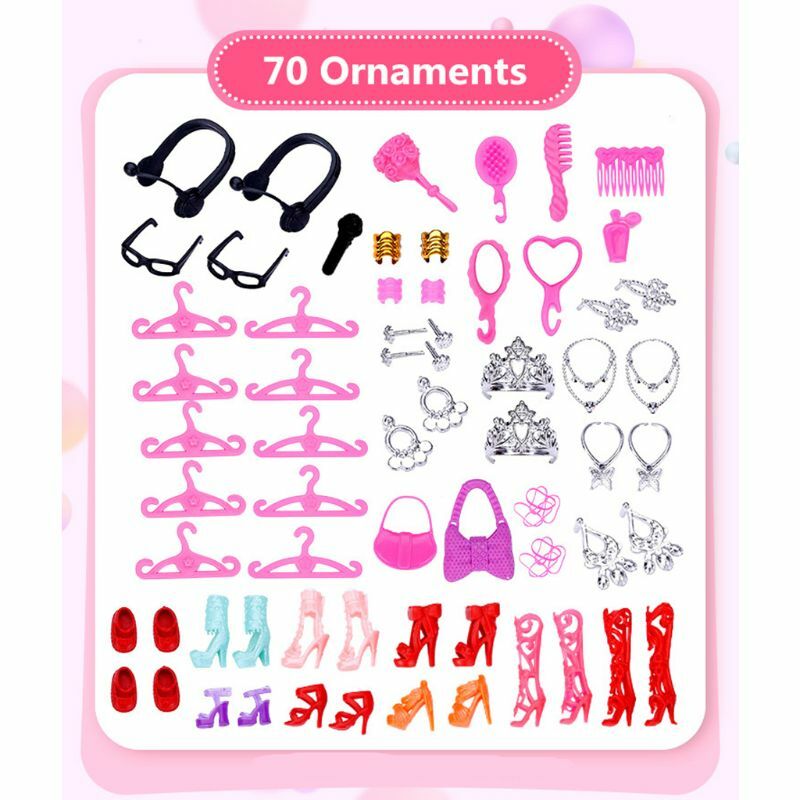 Zabawki dla dziewczynek Princess Party Favor Plastikowe ubrania dla dziewczynek