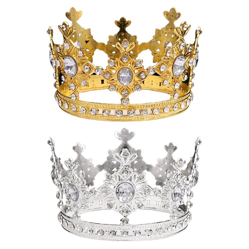 Kryształ dziecięcy na koronę kryształów górskich Mini ślubna opaska na głowę księżniczka dziewczyny dekoracja urodzinowa