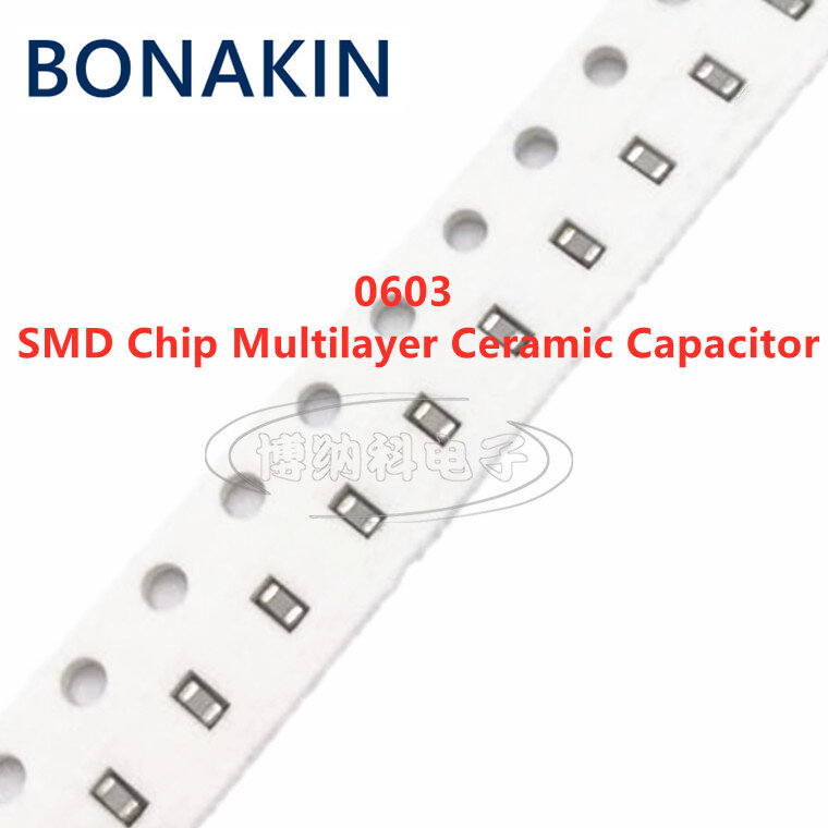 100 pz 0603 200PF 50V 100V 250V 5% 201J C0G 1608 SMD Chip condensatore ceramico multistrato