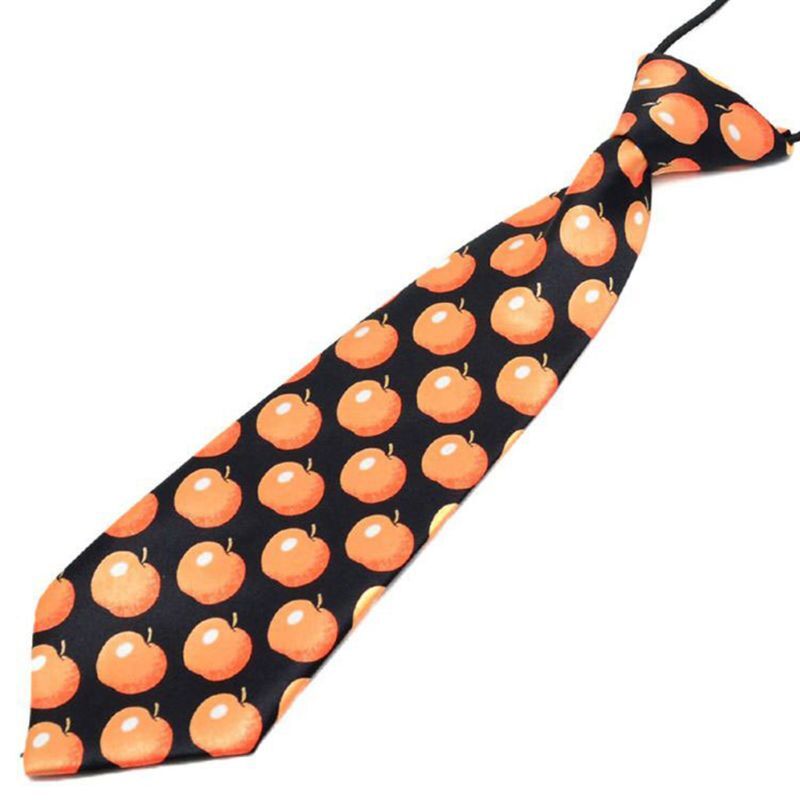 Y1UB corbata elástica preatada rayas multicolor estampado leopardo niños corbatas seda imitación puesta en escena