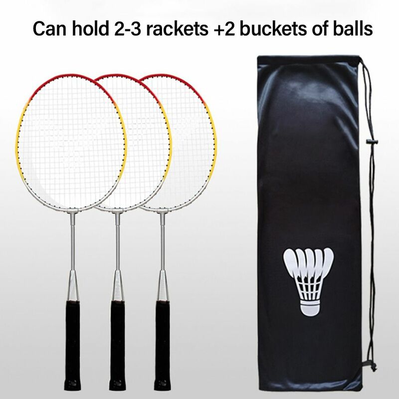 23cmx72cm Badminton Rackets Bag Racquet Cover Drawstring Pocket Protective Sleeve Large Capacity Sport Supplies Portable